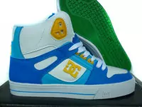 dc shoes pixie heart skate shoes-white blue green